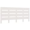 vidaXL T&ecirc;te de lit Blanc 120x3x80 cm Bois massif de pin