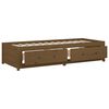 vidaXL Lit de jour sans matelas marron miel 90x200 cm bois pin massif