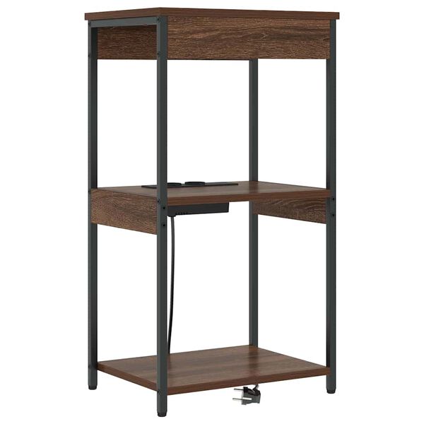 vidaXL Cabinet de chevet Ch&ecirc;ne brun 41 x 31 x 76 cm Bois d'ing&eacute;nierie