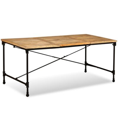 vidaXL Table de salle à manger Bois de manguier massif 180 cm