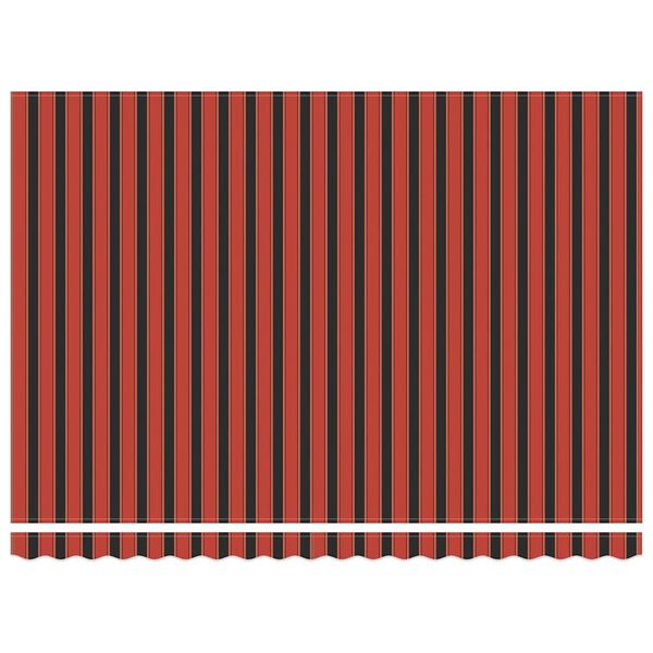 vidaXL Auvent R&eacute;tractable Orange et Noir 450 &times; 300 cm