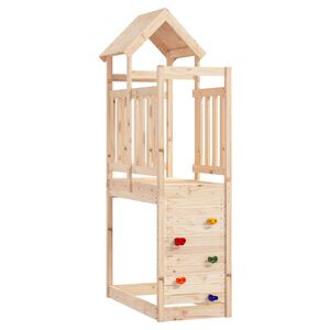 vidaXL Tour de jeu Marron 53 x 110,5 x 214 cm Pin massif