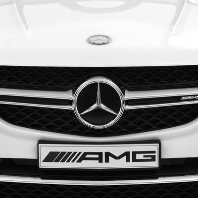 vidaXL Voiture pour enfants Mercedes Benz GLE63S Plastique Blanc