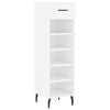 vidaXL Armoire &agrave; chaussures blanc 30x35x105 cm bois d'ing&eacute;nierie