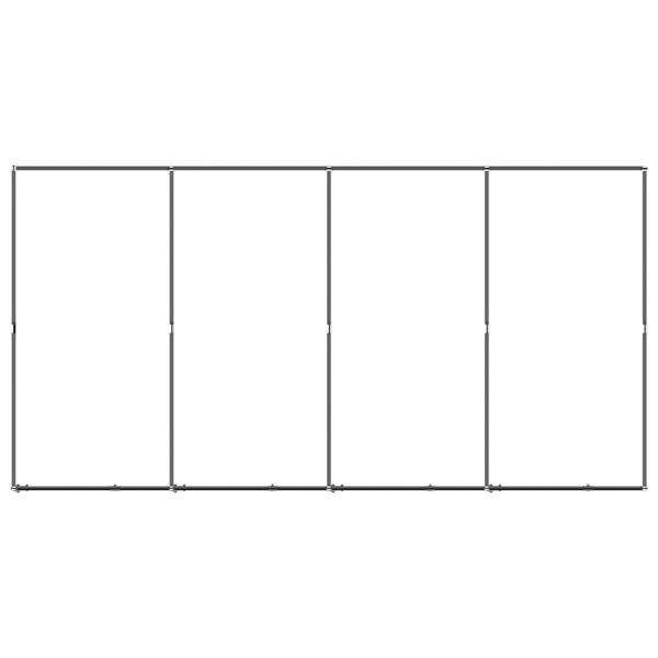 vidaXL Chenil d'ext&eacute;rieur pour chiens Acier 7,37 m&sup2;