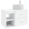 vidaXL Ensemble de mobilier de salle de bain 2 pc Blanc