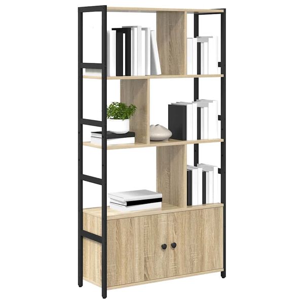 vidaXL &Eacute;tag&egrave;re Ch&ecirc;ne Sonoma 80 x 30 x 155,5 cm Bois d'ing&eacute;nierie