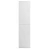 vidaXL Garde-robe Blanc brillant 100x50x200 cm Bois d'ing&eacute;nierie