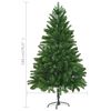 vidaXL Arbre de No&euml;l artificiel pr&eacute;-&eacute;clair&eacute; et boules 180 cm vert