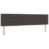 vidaXL T&ecirc;te de lit Marron fonc&eacute; tissu