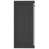 vidaXL Armoire de rangement d'ext&eacute;rieur gris et noir 65x37x85 cm PP