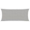vidaXL Voile d'ombre Gris clair et blanc 2 x 4,5 m HDPE