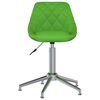 vidaXL Chaises pivotantes &agrave; manger lot de 2 vert similicuir