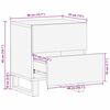 vidaXL Cabinet de chevet 2 pcs Blanc et Noir 40 x 33 x 46 cm