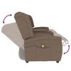 vidaXL Fauteuil de massage inclinable porte-gobelet 4 places taupe
