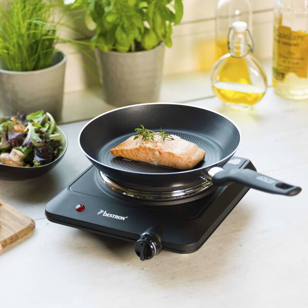 Bestron Plaque de cuisson simple AHP150 1500 W 18 cm