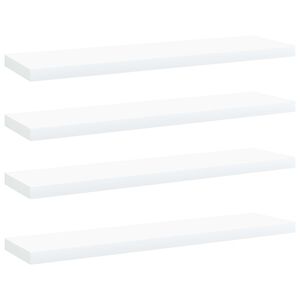 vidaXL Panneaux de biblioth&egrave;que 4 pcs blanc bois d&rsquo;ing&eacute;nierie