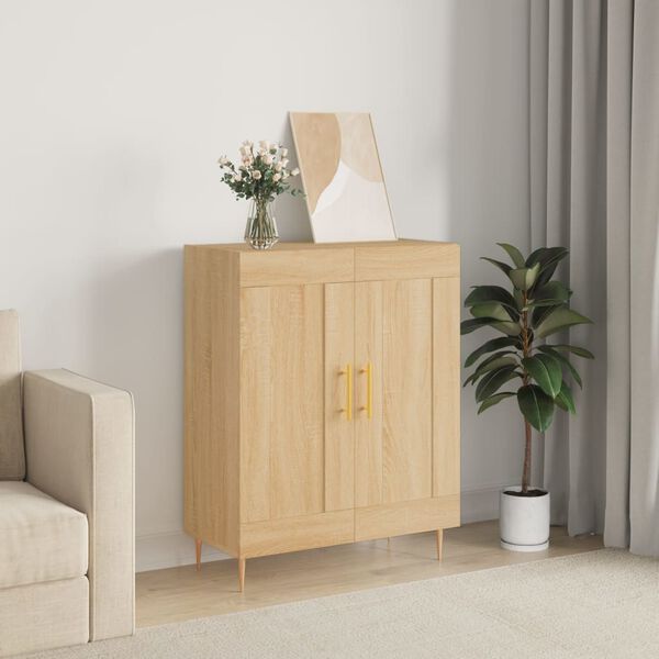 vidaXL Buffet ch&ecirc;ne sonoma 69,5x34x90 cm bois d'ing&eacute;nierie