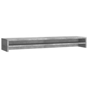 vidaXL Support de moniteur Gris b&eacute;ton 100x24x13 cm Bois d'ing&eacute;nierie