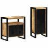 vidaXL Ensemble de mobilier de salle de bain 2 pc Marron et Noir