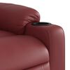 vidaXL Fauteuil inclinable de massage &eacute;lectrique rouge bordeaux