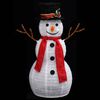 vidaXL Figurine de bonhomme de neige de Noël à LED Tissu 60 cm