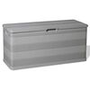 vidaXL Bo&icirc;te de rangement de jardin gris 117x45x56 cm