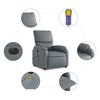 vidaXL Fauteuil de massage inclinable &eacute;lectrique gris similicuir