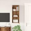 vidaXL Meuble TV mural Montage mural Bois Ancien 40,5 x 30 x 102 cm