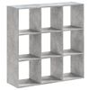vidaXL Biblioth&egrave;que gris b&eacute;ton 102x32x102 cm bois d'ing&eacute;nierie