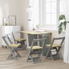vidaXL Chaises à manger pliables lot de 4 Corona bois de pin massif