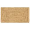 vidaXL Tapis de zone Beige 60 x 110 cm Jute