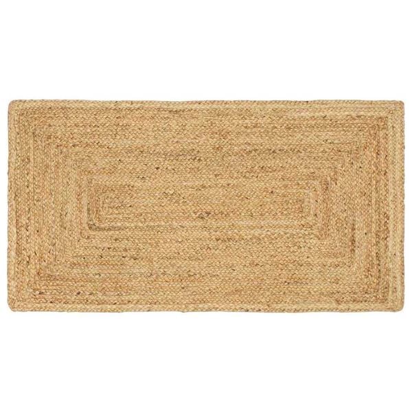 vidaXL Tapis de zone Beige 60 x 110 cm Jute