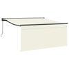 vidaXL Auvent r&eacute;tractable Cr&egrave;me 350 x 250 cm Polyester et Aluminium
