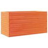 vidaXL Jardini&egrave;re cire marron 90x40x46 cm bois de pin massif