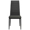 vidaXL Chaises à manger lot de 2 gris foncé tissu