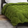 vidaXL Duvet d'hiver Vert 220 x 140 cm Microfibre