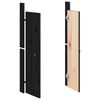 vidaXL Portes de cuisine d'ext&eacute;rieur MEPPEL 2 pcs noir bois de pin massif