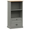 vidaXL Biblioth&egrave;que VIGO gris 60x35x114,5 cm bois massif de pin