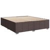 vidaXL Sommier à lattes de lit avec matelas Marron foncé 200x200 cm