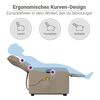 vidaXL Fauteuil inclinable de massage &eacute;lectrique cappuccino similicuir