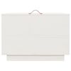 vidaXL Boîtes de rangement et couvercles 3pcs Blanc Bois massif de pin