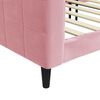 vidaXL Lit de repos rose 100x200 cm velours