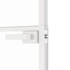 vidaXL Porte d'int&eacute;rieur Blanc 83x201,5 cm Tremp&eacute; verre aluminium fin