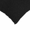 vidaXL Coussins de canapé 2 pcs Noir 80 x 40 cm tissu