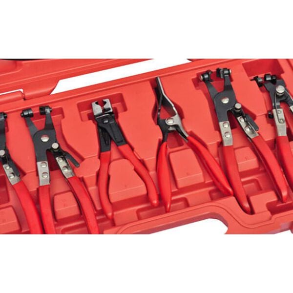 Kit de pinces &agrave; collier et tournevis 10 pi&egrave;ces