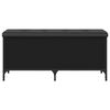 vidaXL Banc de rangement noir 102x42x45 cm bois d'ing&eacute;nierie