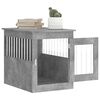 vidaXL Meuble de cage pour chiens gris b&eacute;ton 55x75x65 cm