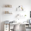 vidaXL &Eacute;tag&egrave;res murales flottantes 4 pcs blanc 80x23,5x3,8 cm MDF