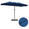 vidaXL Parasol de jardin Azur 385 x 209 x 244 cm Polyester